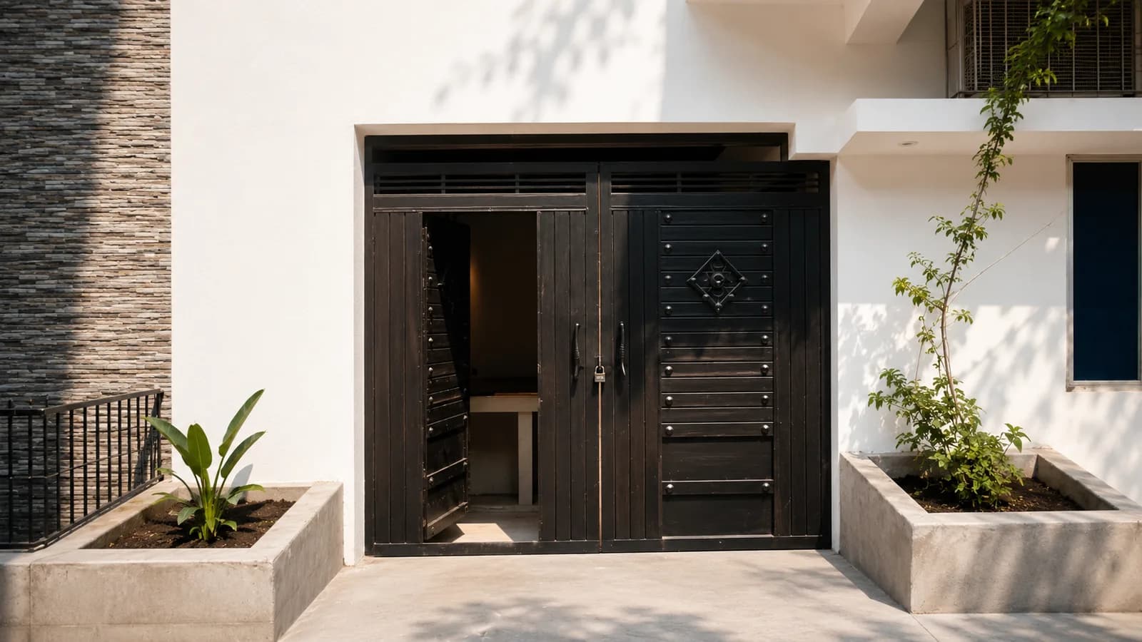 Factory entrance