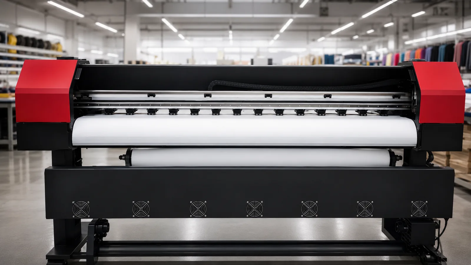 Sublimation printer running fabric
